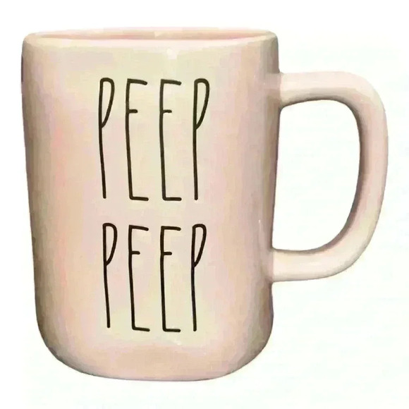 Rae Dunn Other - NWT Rae Dunn By Magenta PEEP PEEP Pink Ceramic Coffee Mug